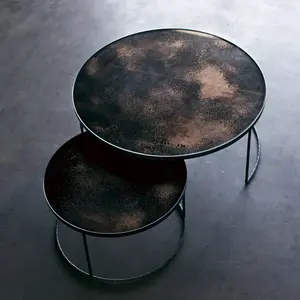 2 Tables basses bronze Nesting Coffee - Ethnicraft Accessories
