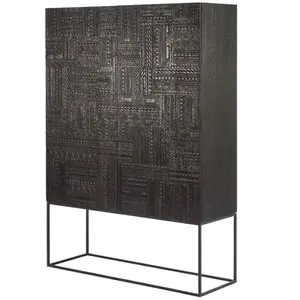 ETHNICRAFT buffet TABWA H 180 cm (Noir - Teak)