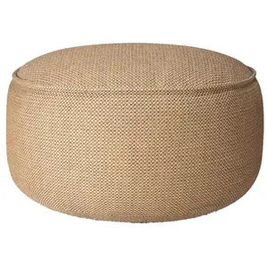 ETHNICRAFT pouf d'éxterieur DONUT Ø 80cm (Marsala - Tissu) pas cher