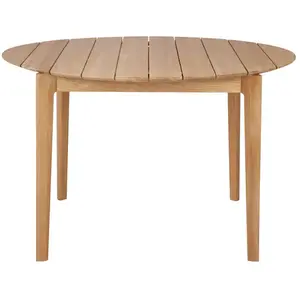 ETHNICRAFT table ronde d'extérieur BOK (125x125x76 cm - Teak)