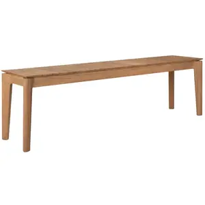 Ethnicraft - Banc Bok OUTDOOR - Bois naturel - Teck massif - Designer ...