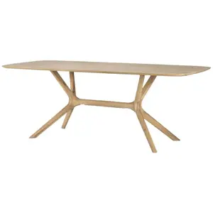 ETHNICRAFT table rectangulaire X (200 cm - chêne)