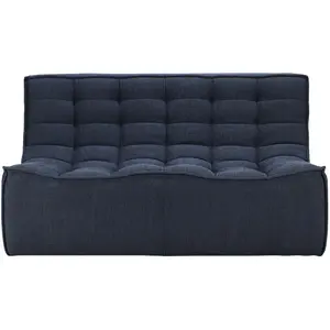 Comparateur de prix : Ethnicraft - Canapé 2 places N701 - Gris - Coton recyclé - Designer Ja...