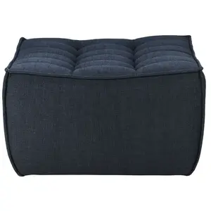 Comparateur de prix : ETHNICRAFT pouf ottomane N701 (Graphite - Tissu recyclé écologique)