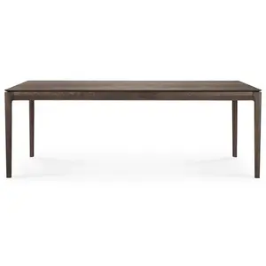 ETHNICRAFT table rectangulaire BOK (220 x 95 x 76 cm - Chêne brun) pas cher
