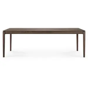 ETHNICRAFT table rectangulaire BOK (240 x 100 x 76 cm - Chêne brun)