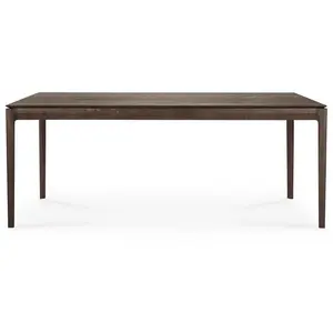 ETHNICRAFT table rectangulaire BOK (200 x 95 x 76 cm - Chêne brun) pas cher