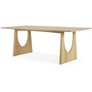 ETHNICRAFT table rectangulaire GEOMETRIC 220 cm (Chêne naturel - bois ...