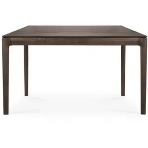 ETHNICRAFT table rectangulaire BOK (140 x 80 x 76 cm - Chêne brun) pas cher
