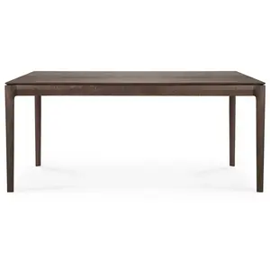 ETHNICRAFT table rectangulaire BOK (180 x 90 x 76 cm - Chêne brun) pas cher