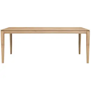 ETHNICRAFT table rectangulaire BOK (180 x 90 x 76 cm - chêne naturel) pas cher