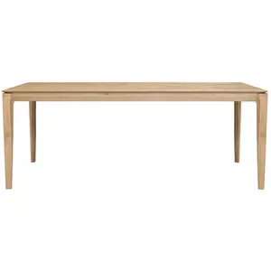 ETHNICRAFT table rectangulaire BOK (200 x 95 x 76 cm - chêne naturel) pas cher