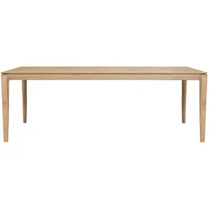 ETHNICRAFT table rectangulaire BOK (220 x 95 x 76 cm - chêne naturel) pas cher
