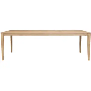 ETHNICRAFT table rectangulaire BOK (240 x 100 x 76 cm - chêne naturel) pas cher