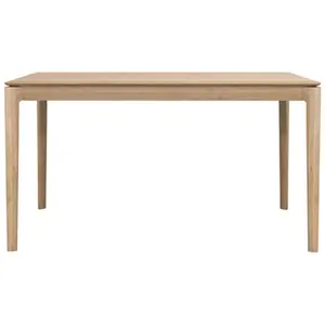 ETHNICRAFT table rectangulaire BOK (140 x 80 x 76 cm - chêne naturel) pas cher