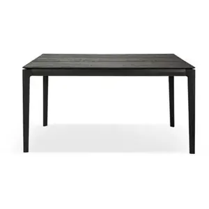 ETHNICRAFT table rectangulaire BOK (160 x 80 x 76 cm - Chêne teint noi... pas cher