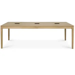 ETHNICRAFT table rectangulaire COWORKING BOK (CEE7/3 - chêne naturel)