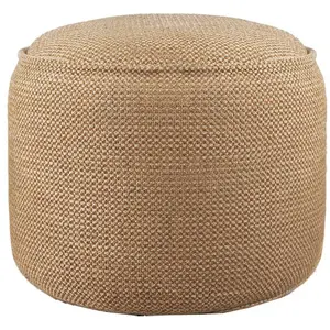 ETHNICRAFT pouf d'éxterieur DONUT Ø 50cm (Marsala - Tissu) pas cher