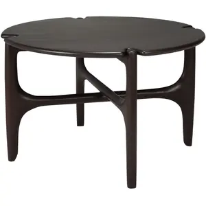 Ethnicraft - Table basse PI - Marron - Acajou massif teinté - Designer... pas cher