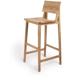 Ethnicraft - Tabouret de bar N - Bois naturel - Chêne massif - Designe...Vendu parmade-in-design