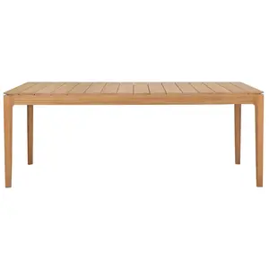 Ethnicraft - Table rectangulaire Bok OUTDOOR - Bois naturel - Teck mas... pas cher