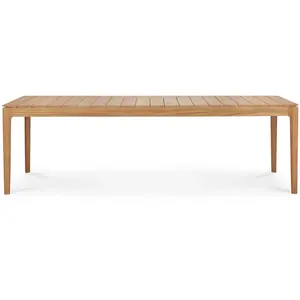 Ethnicraft - Table rectangulaire Bok OUTDOOR - Bois naturel - Teck mas... pas cher