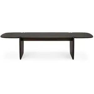 Comparateur de prix : ETHNICRAFT table basse PI 155 cm (Acajou brun foncé - bois massif)