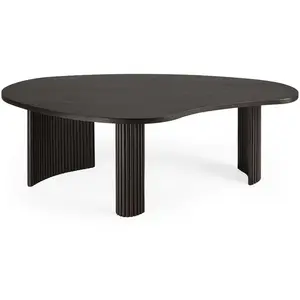 Comparateur de prix : Ethnicraft - Table basse Boomerang - Bois naturel - Acajou massif tein...
