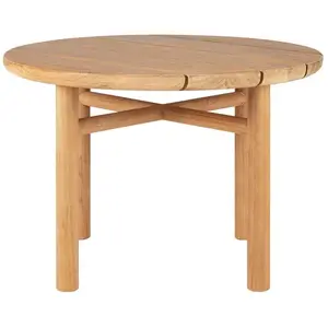 Ethnicraft - Table basse Quatro - Bois naturel - Teck massif - Designe... pas cher
