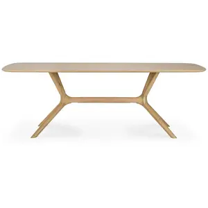 Comparateur de prix : Ethnicraft - Table rectangulaire X - Bois naturel - Chêne massif huilé