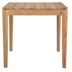 Ethnicraft - Table carrée Bok OUTDOOR - Bois naturel - Teck massif - D... pas cher