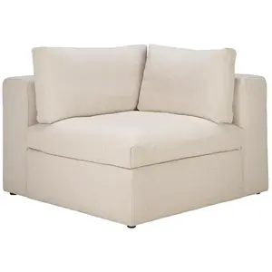 Ethnicraft - Canapé modulable Mellow - Blanc - Mousse à mémoire de forme pas cher