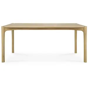 Comparateur de prix : ETHNICRAFT table rectangulaire PI (180 x 90 x 76 cm - chêne naturel)