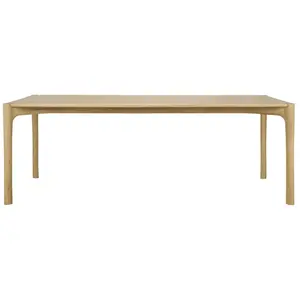 Comparateur de prix : ETHNICRAFT table rectangulaire PI (220 x 95 x 76 cm - chêne naturel)
