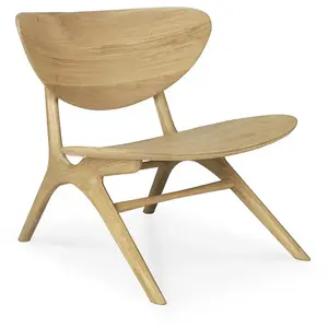 ETHNICRAFT fauteuil EYE (Chêne huilé - bois massif)