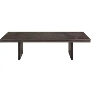 Ethnicraft - Table basse Grooves - Noir - Teck massif certifié FSCVendu parmade-in-design