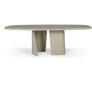Ethnicraft - Table ovale Canyon - Gris - Polystyrène expansé pas cher