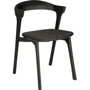 Ethnicraft - Chaise Bok - Noir - Mousse PU - Designer Alain van Havre pas cher