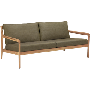 Ethnicraft - Canapé de jardin rembourré Jack outdoor - Vert - Tissu polypropylène - Designer Jacques Deneef pas cher