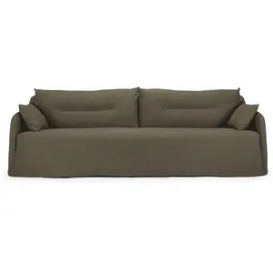 ETHNICRAFT canapé à 3 places WEAVE (Green - Tissu) pas cher