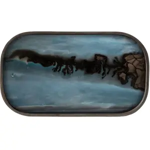 Ethnicraft - Plateau Organic - Bleu - Bois - Designer Dawn Sweitzer pas cher