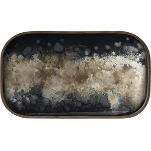 Ethnicraft - Plateau Organic - Noir - Bois - Designer Dawn Sweitzer pas cher