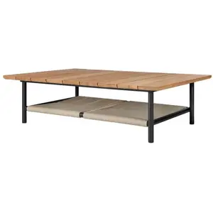 Ethnicraft - Table basse Corbey - Bois naturel - Corde pas cher