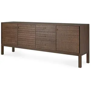 Comparateur de prix : Ethnicraft - Buffet Sono - Marron - Laiton moulé