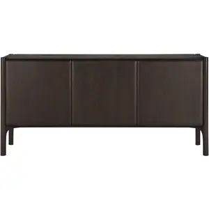 Ethnicraft - Buffet PI - Marron - Teck massif teinté - Designer Alain ...Vendu parmade-in-design