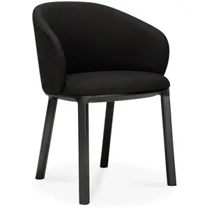 Comparateur de prix : Ethnicraft - Fauteuil rembourré Unda - Noir - Mousse haute densité - D...