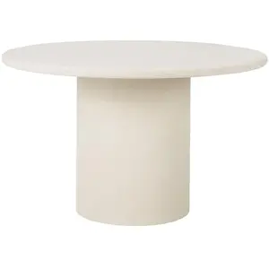 Comparateur de prix : Ethnicraft - Table ronde Elements - Blanc - Microciment