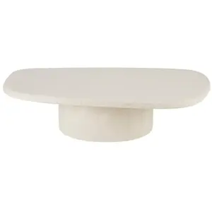 Comparateur de prix : Ethnicraft - Table basse Elements - Blanc - Microciment