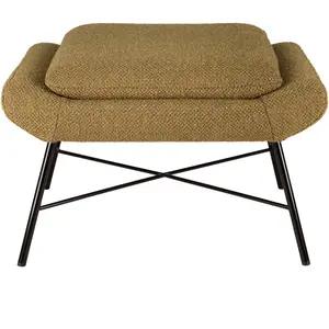 Ethnicraft - Repose-pieds Barrow - Jaune - Mousse haute densité - Desi...Vendu parmade-in-design