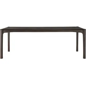 Comparateur de prix : ETHNICRAFT table rectangulaire PI (220 x 95 x 76 cm - Teak verniciato ...